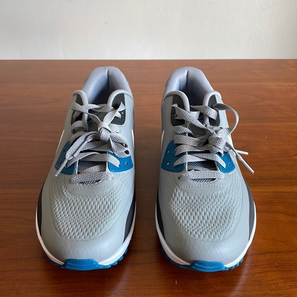 Nike Air Max 90 Golf Particle Grey Marina Blue CU9978-004 Men’s Size 9 NWOB - Picture 3 of 6